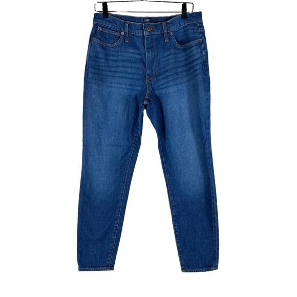 J. Crew Factory Womens 9" High Rise Skinny Jeans Medium Wash BA788 Stretch Sz 30 - Picture 1 of 11